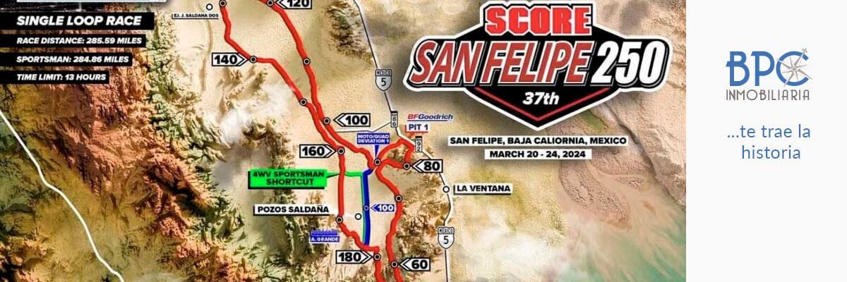 286 millas listas para recorrer la 37th SCORE San Felipe 250.