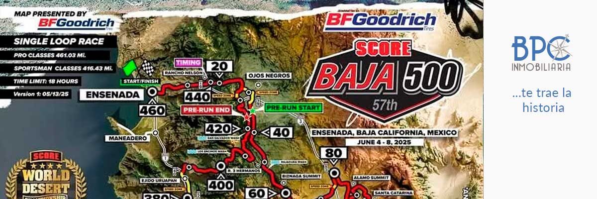 Listas las 460 millas de SCORE Baja 500 para recorrer